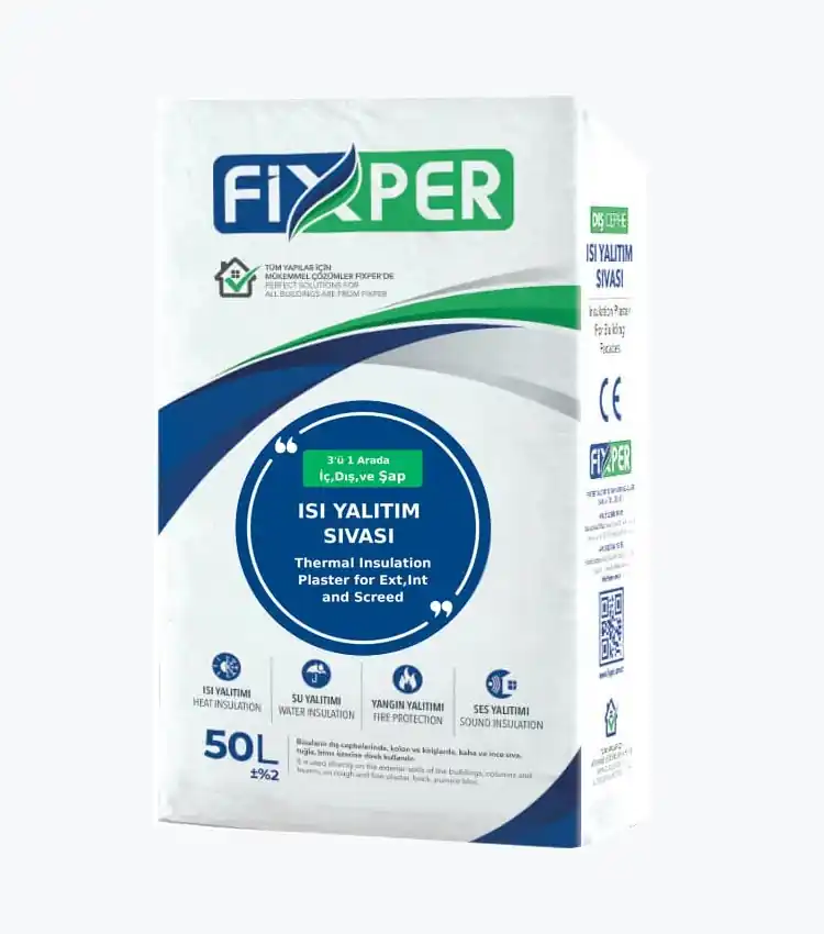 Fixper exterior thermal insulation plaster for facade heat and sound insulation